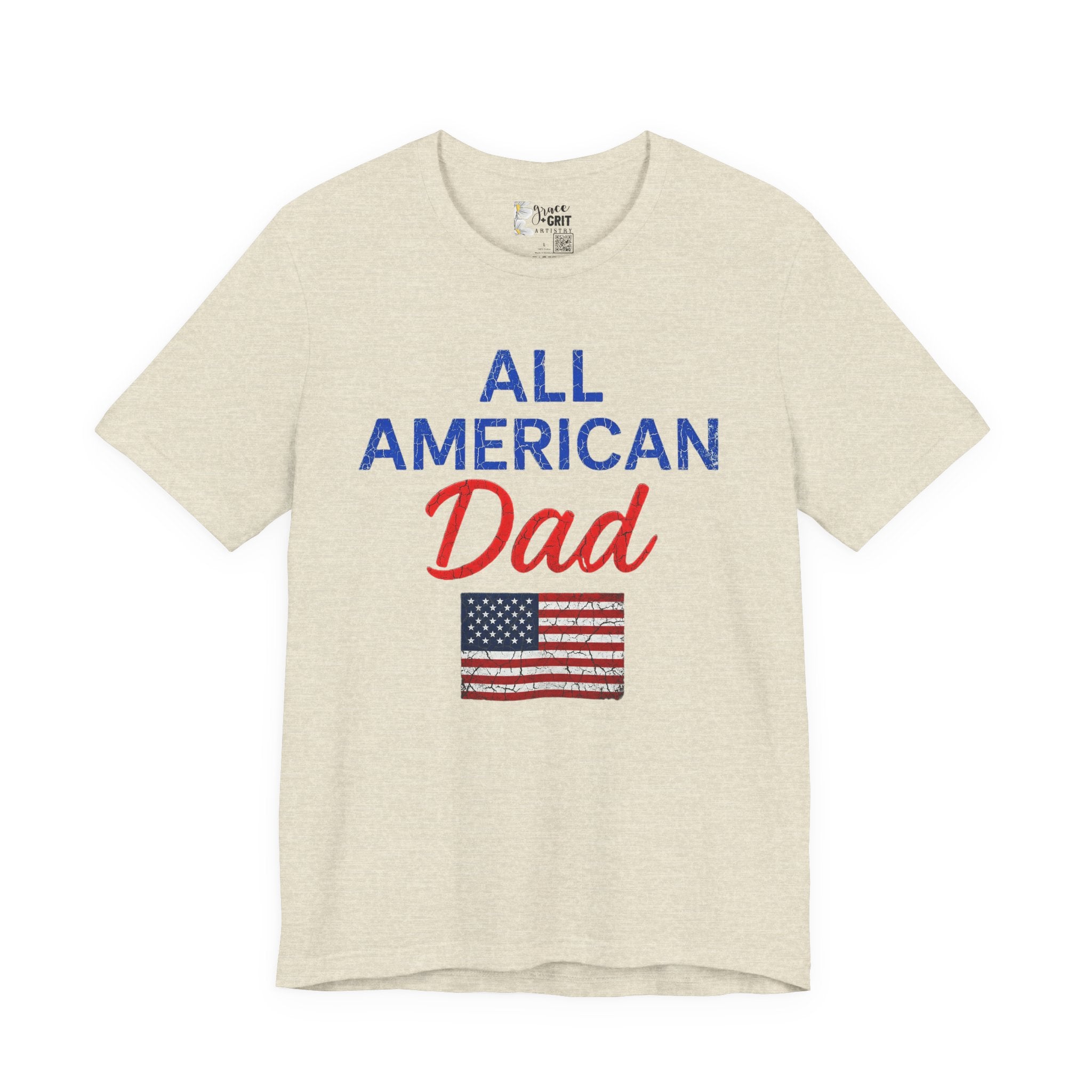 All American Dad T-Shirt – Patriotic Fourth of July Tee for Fathers