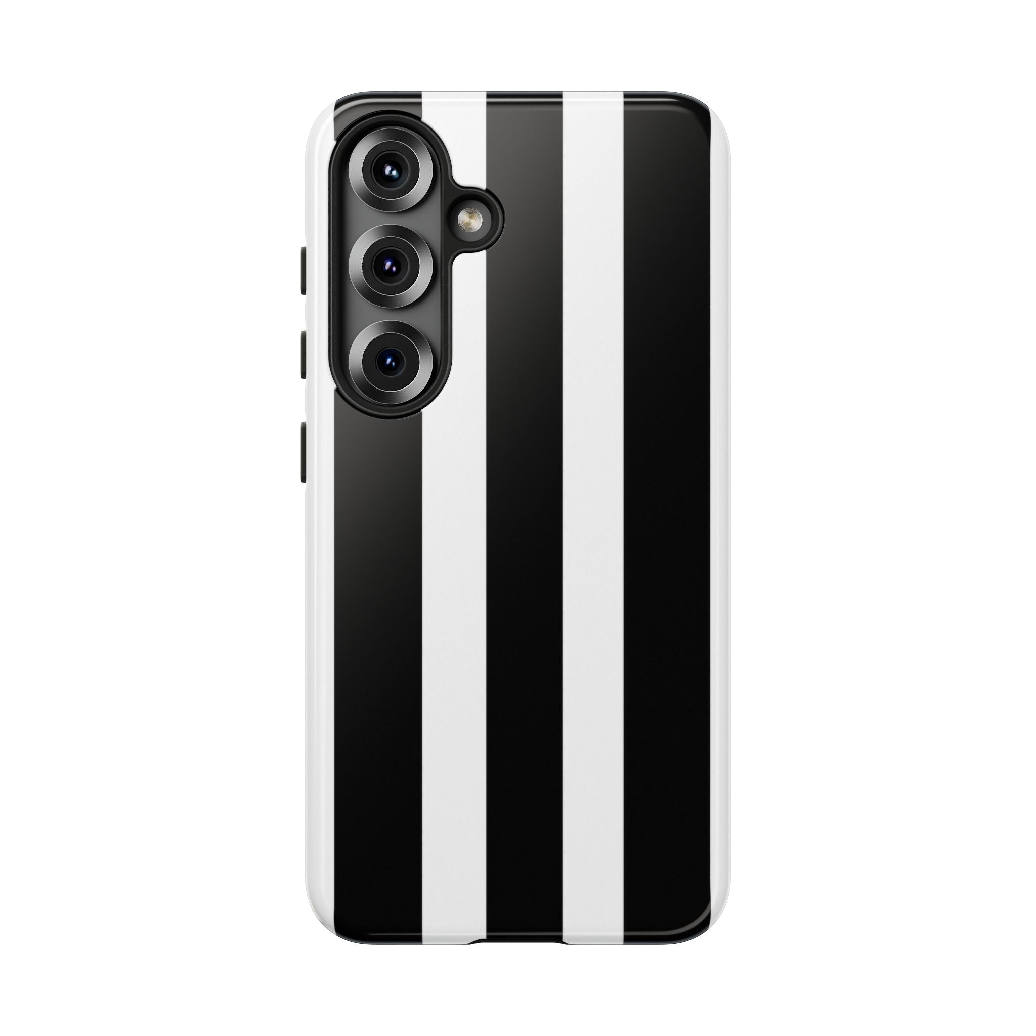 Black & White Vertical Stripe Phone Case — Tough Protective iPhone Cover