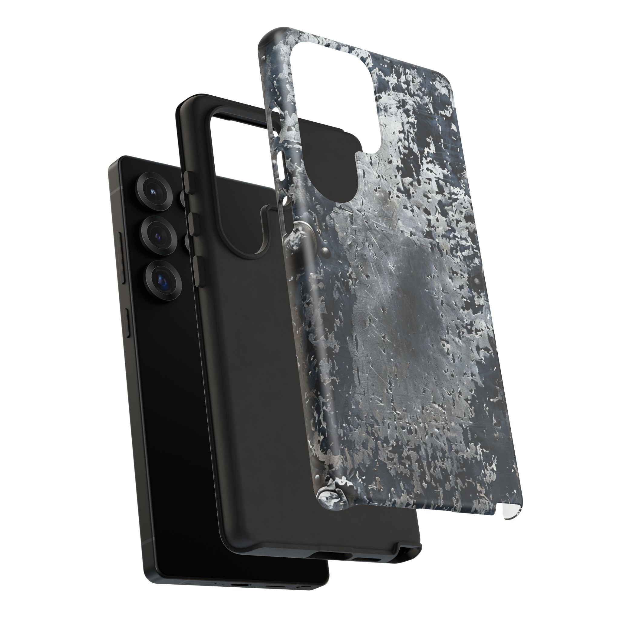 Rugged Rusted Metal Phone Case — Industrial Distressed Armor for iPhone
