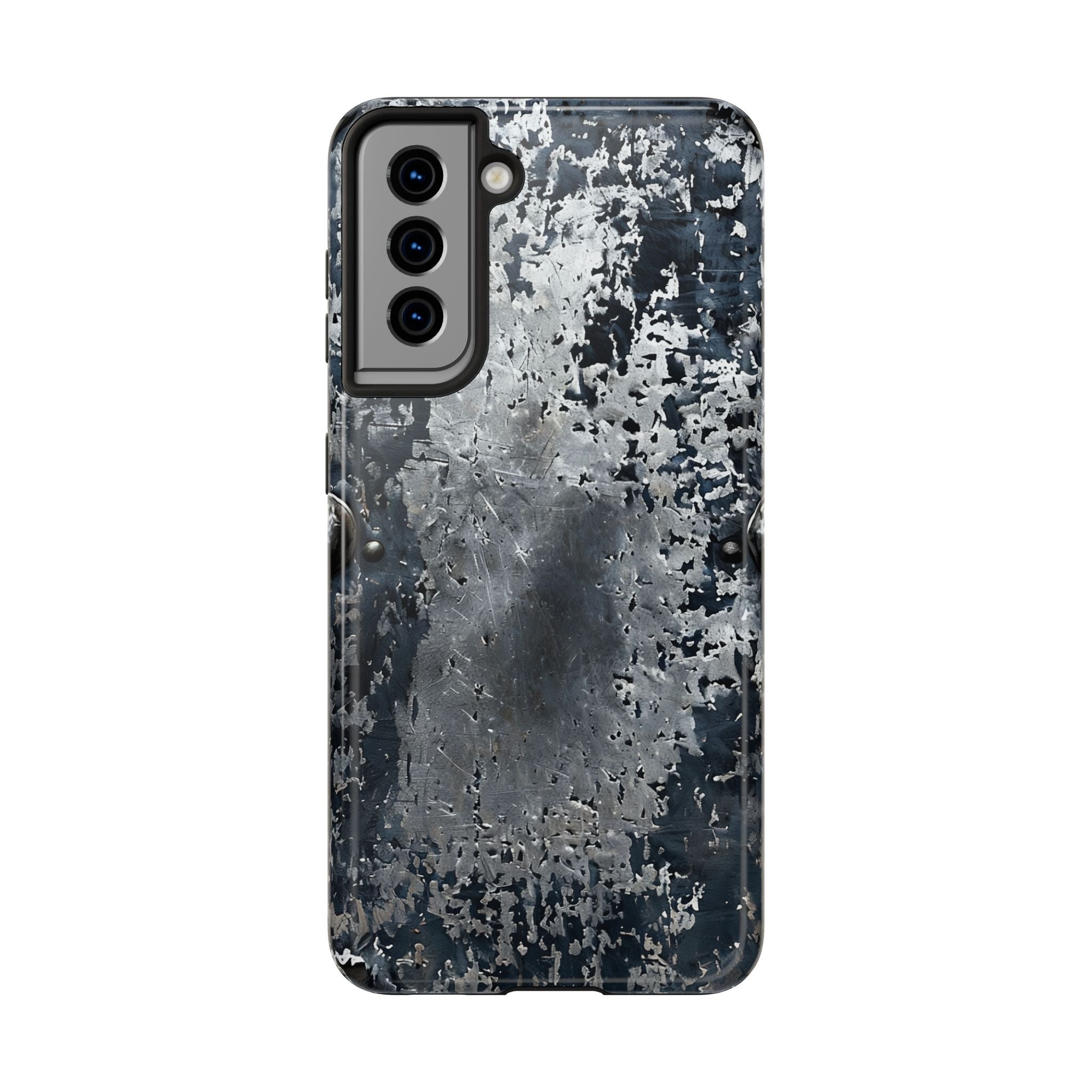Rugged Distressed Metal Phone Case — Industrial Grunge iPhone Cover