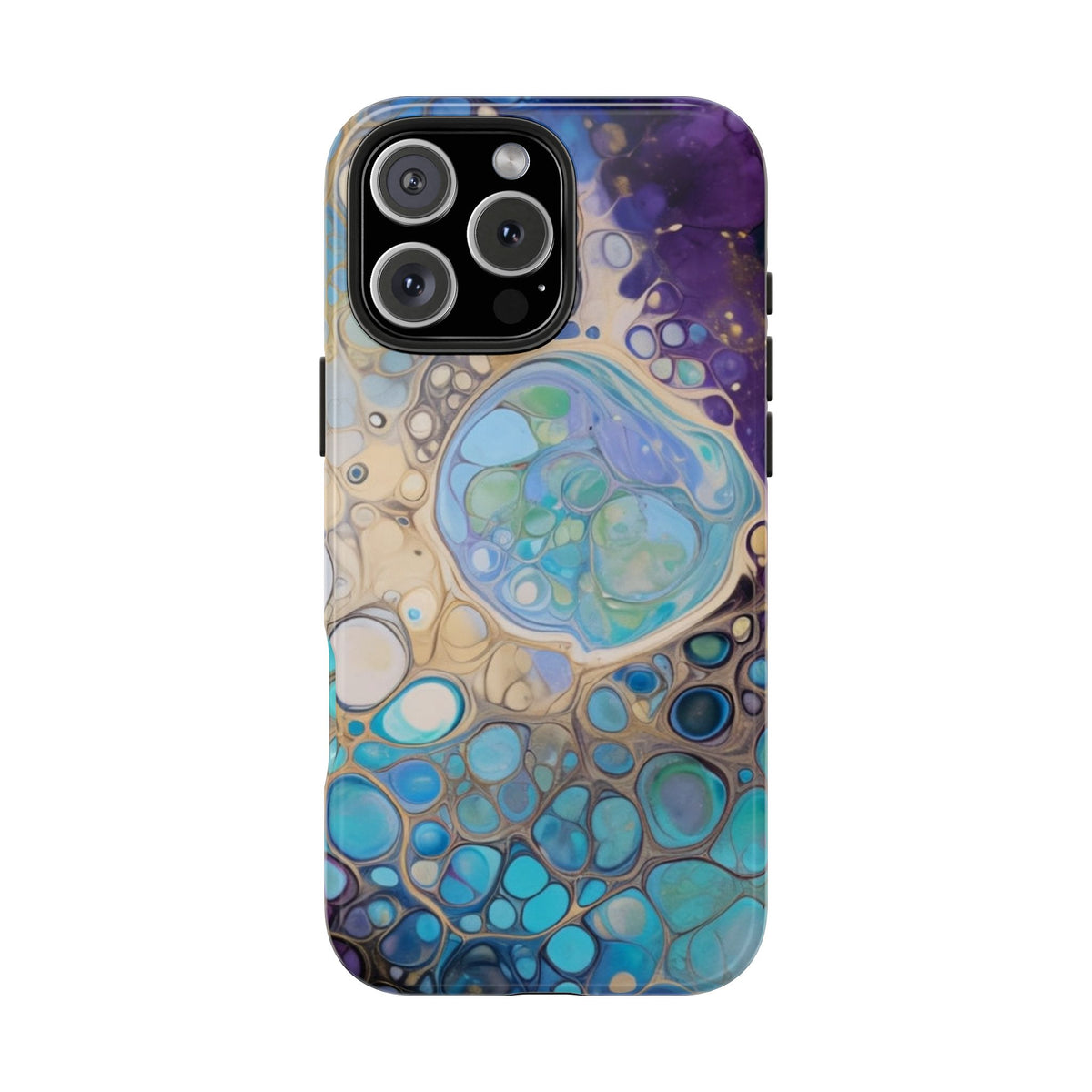 Abstract Ocean Bubble Tough Phone Case
