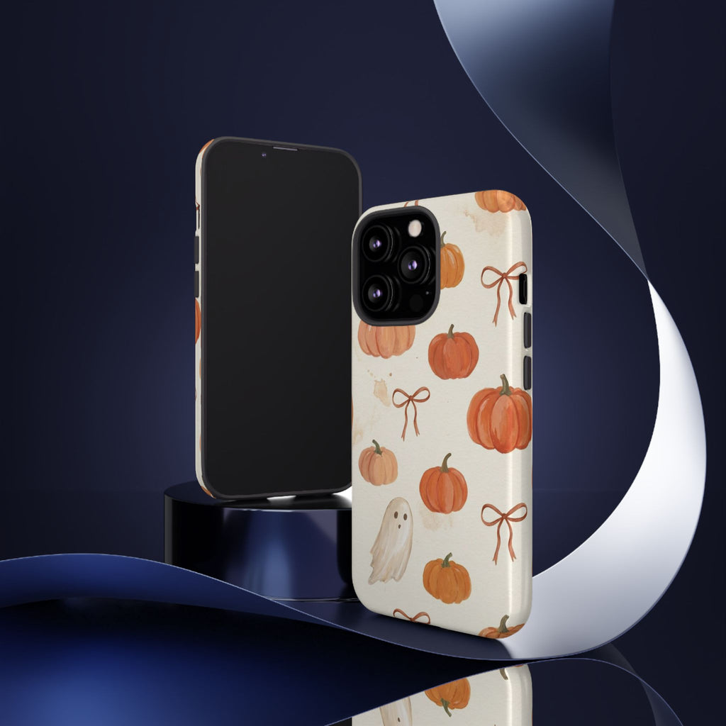 Autumn Pumpkin Ghost Tough Phone Case