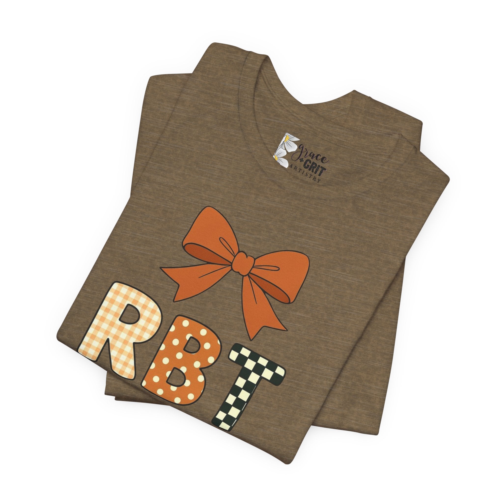 RBT Patch Letters Tee | Bow Monogram Shirt, Checkered & Gingham Initials