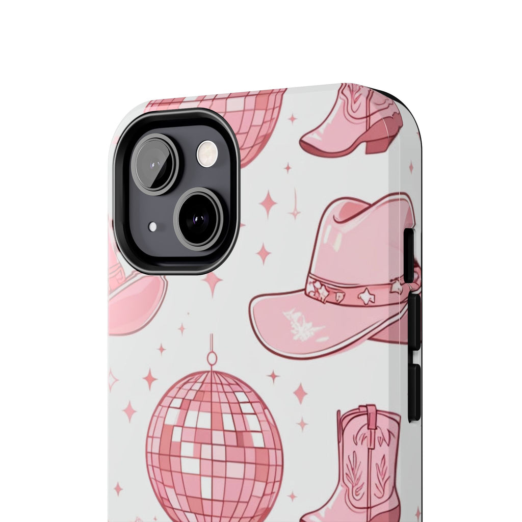 Pink Cowgirl Disco Phone Case