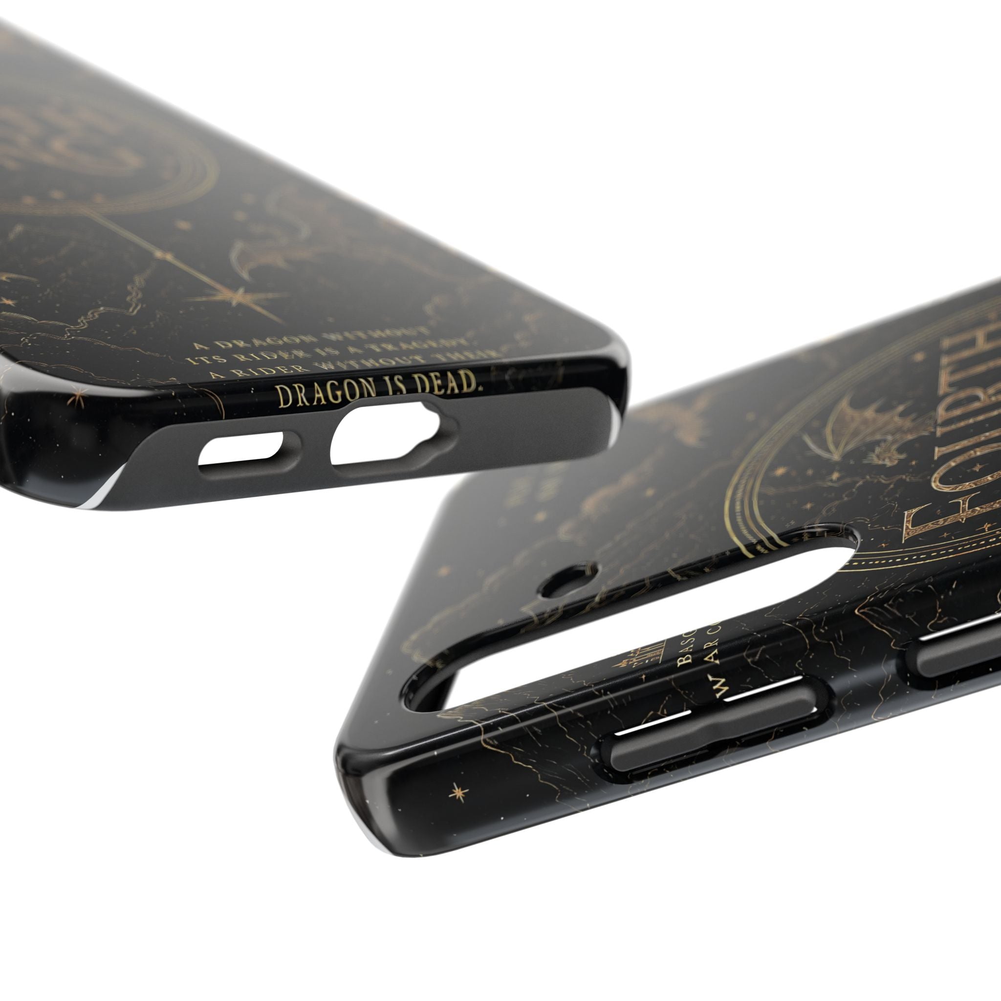 Fourth Wing Tough Phone Case — Dark Fantasy Dragon Design, 'Fly or Die' Quote