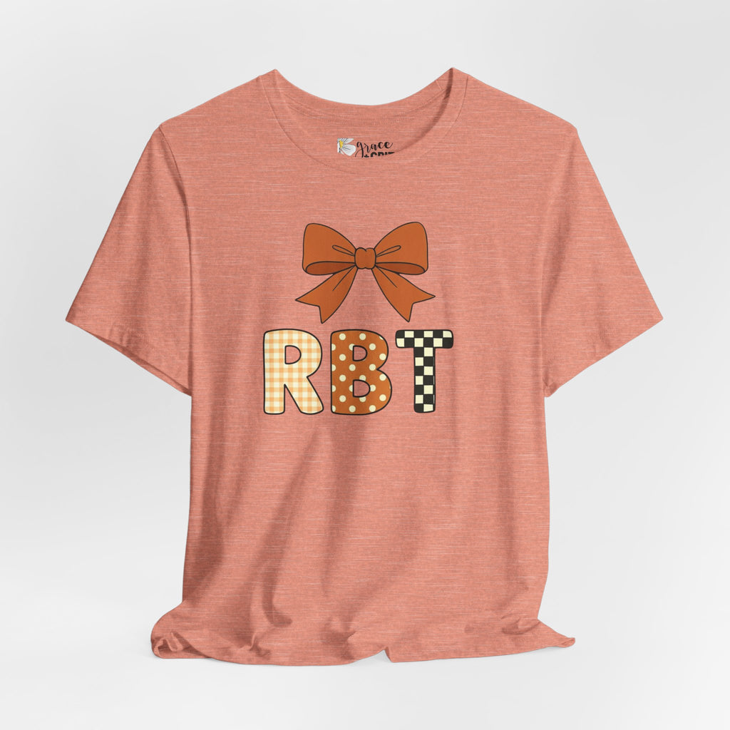 RBT Patch Letters Tee | Bow Monogram Shirt, Checkered & Gingham Initials