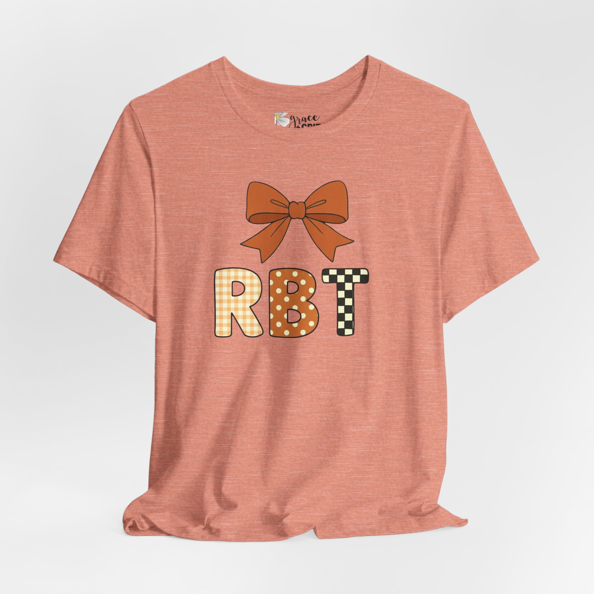 RBT Patch Letters Tee | Bow Monogram Shirt, Checkered & Gingham Initials
