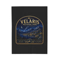 Velaris National Park Velveteen Plush Blanket — Starry Night Mountain Lake Throw