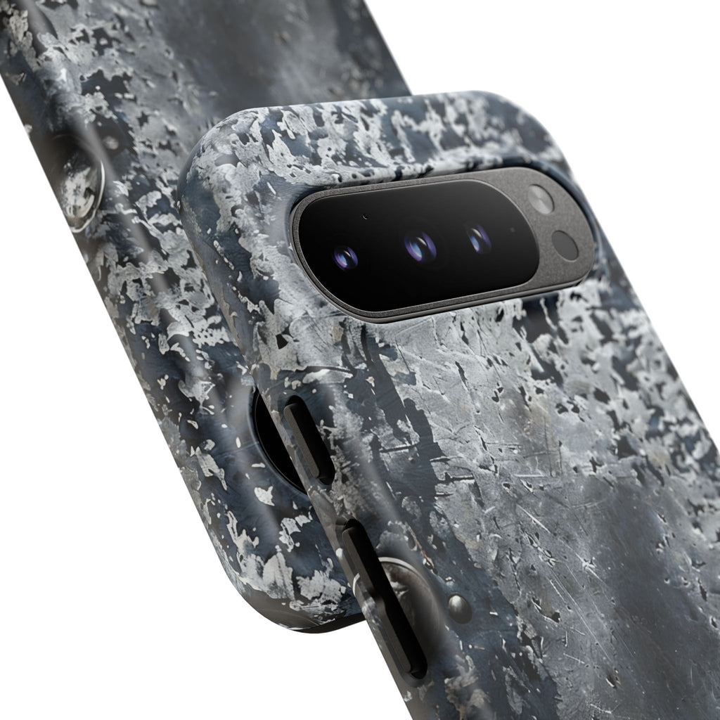Rugged Rusted Metal Phone Case — Industrial Distressed Armor for iPhone