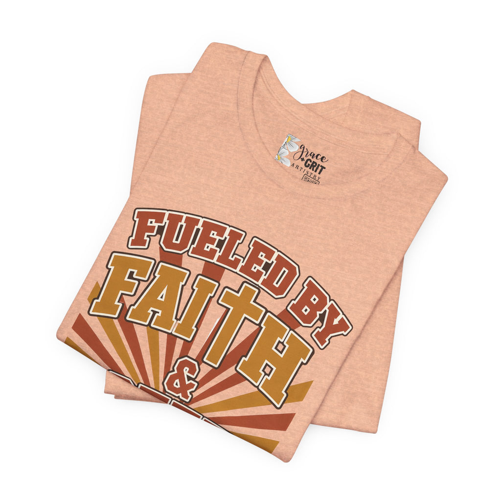 Fueled by Faith & Coffee T-Shirt — Christian Coffee Lovers Tee