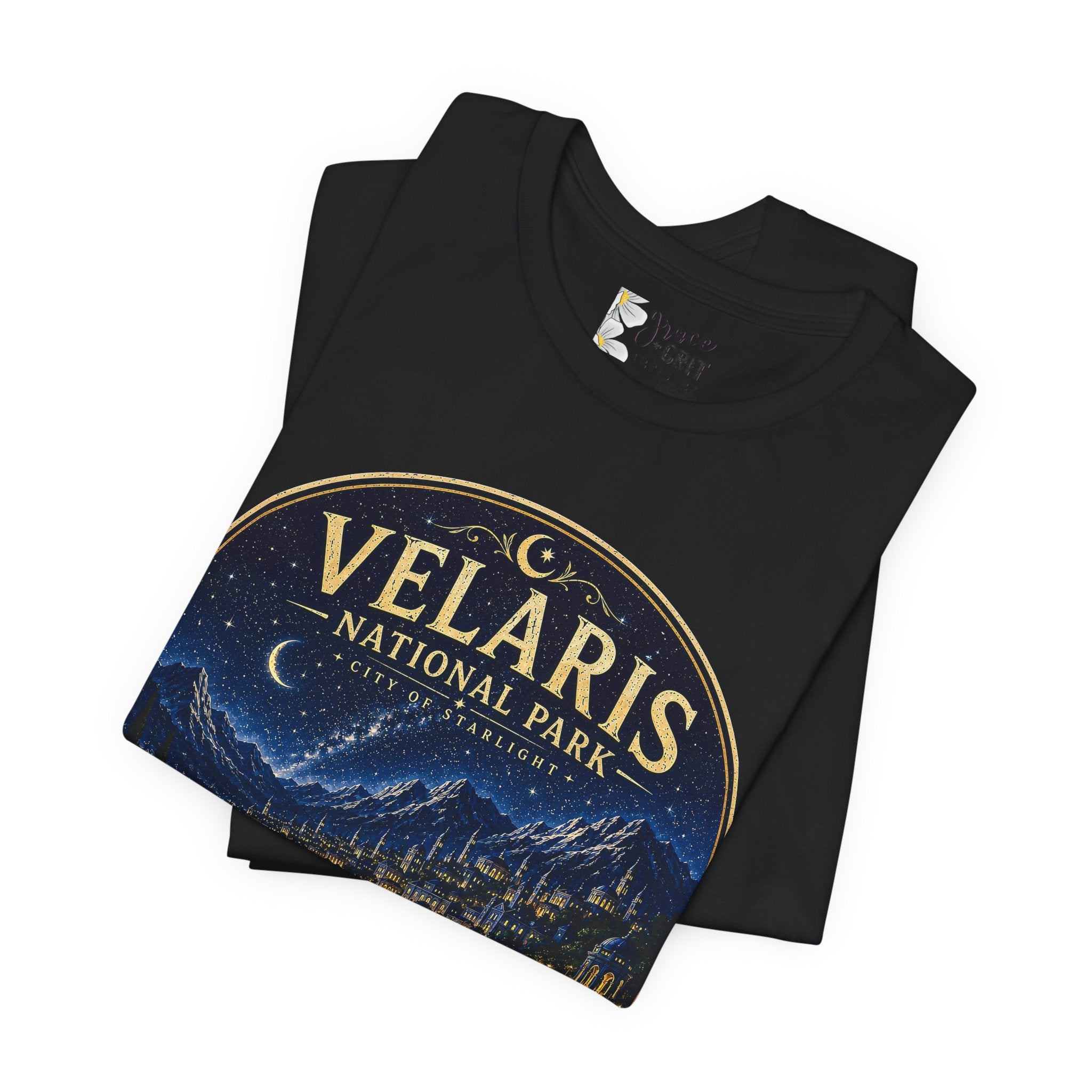 Velaris National Park Tee — Nighttime Cityscape Graphic Shirt