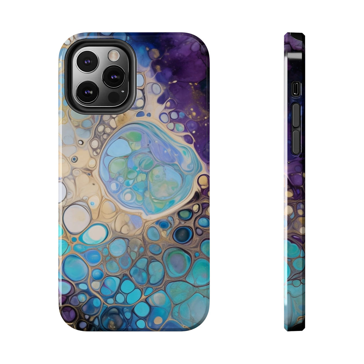 Abstract Ocean Bubble Tough Phone Case