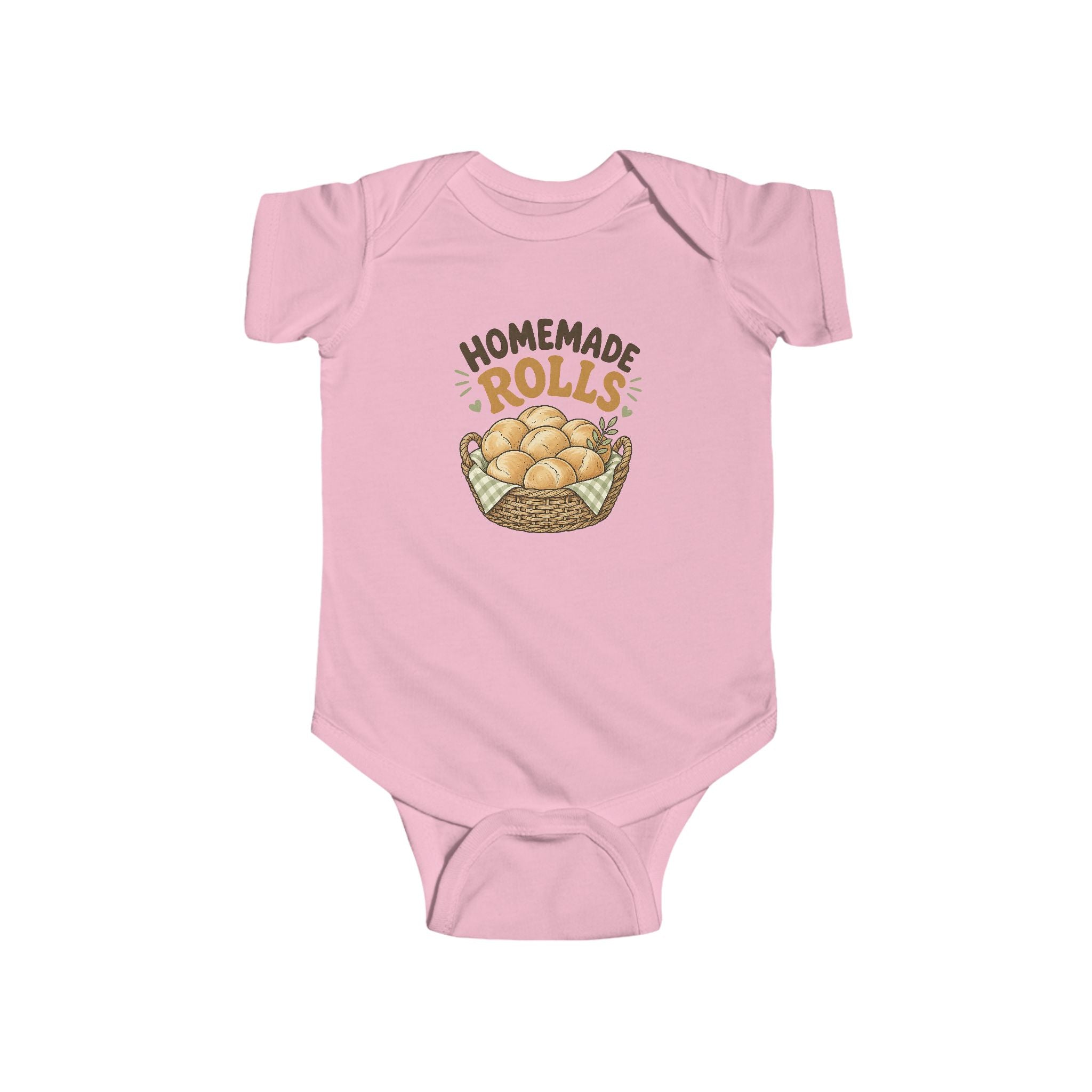 Infant Bodysuit - "Homemade Rolls" Cute Bakery Baby One-Piece