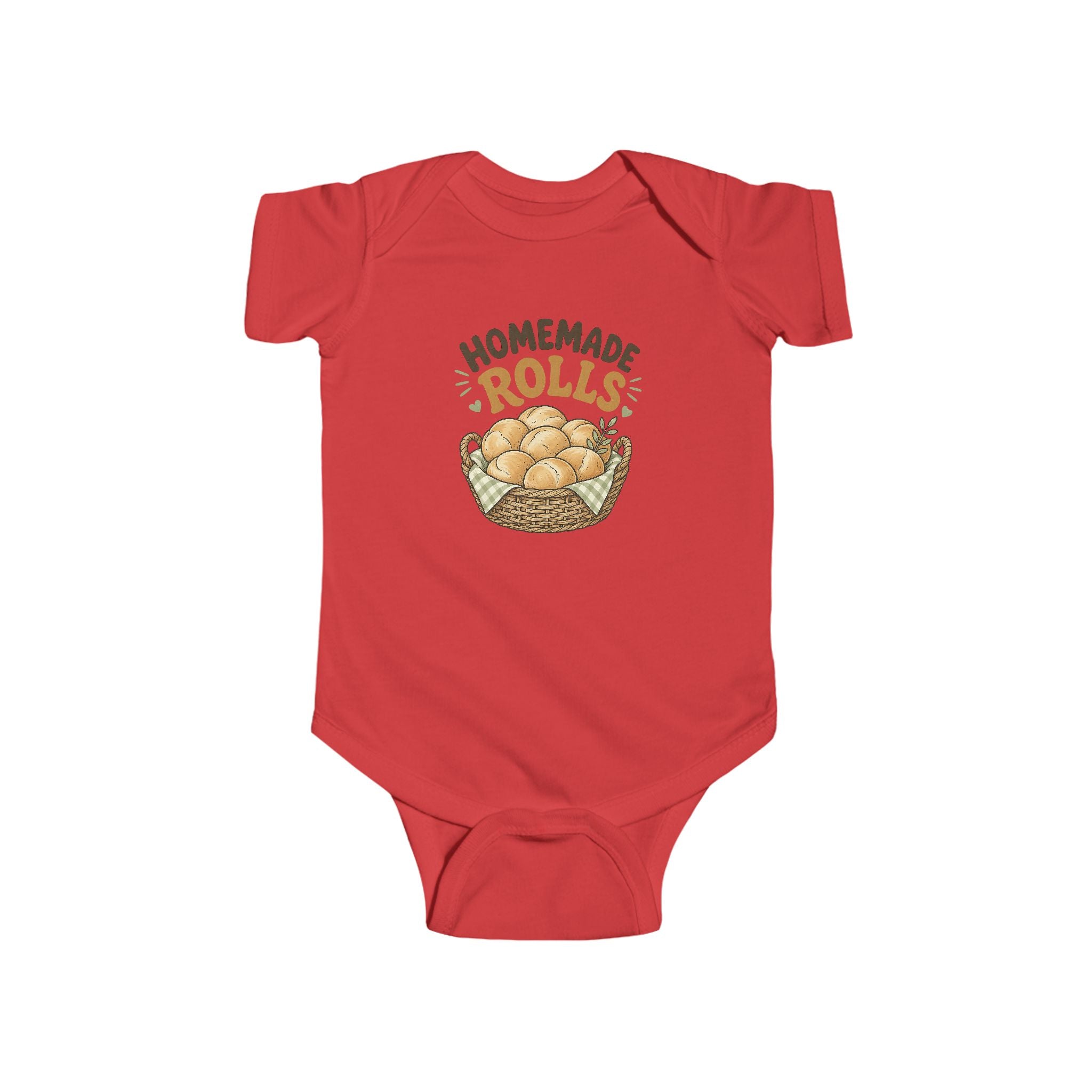 Infant Bodysuit - "Homemade Rolls" Cute Bakery Baby One-Piece