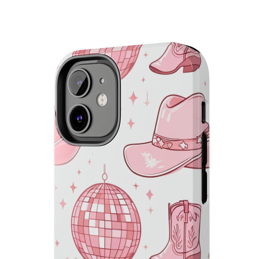 Pink Cowgirl Disco Phone Case