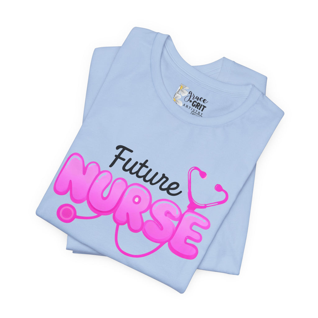 Future Nurse T-Shirt – Pink Stethoscope Nursing Student Tee