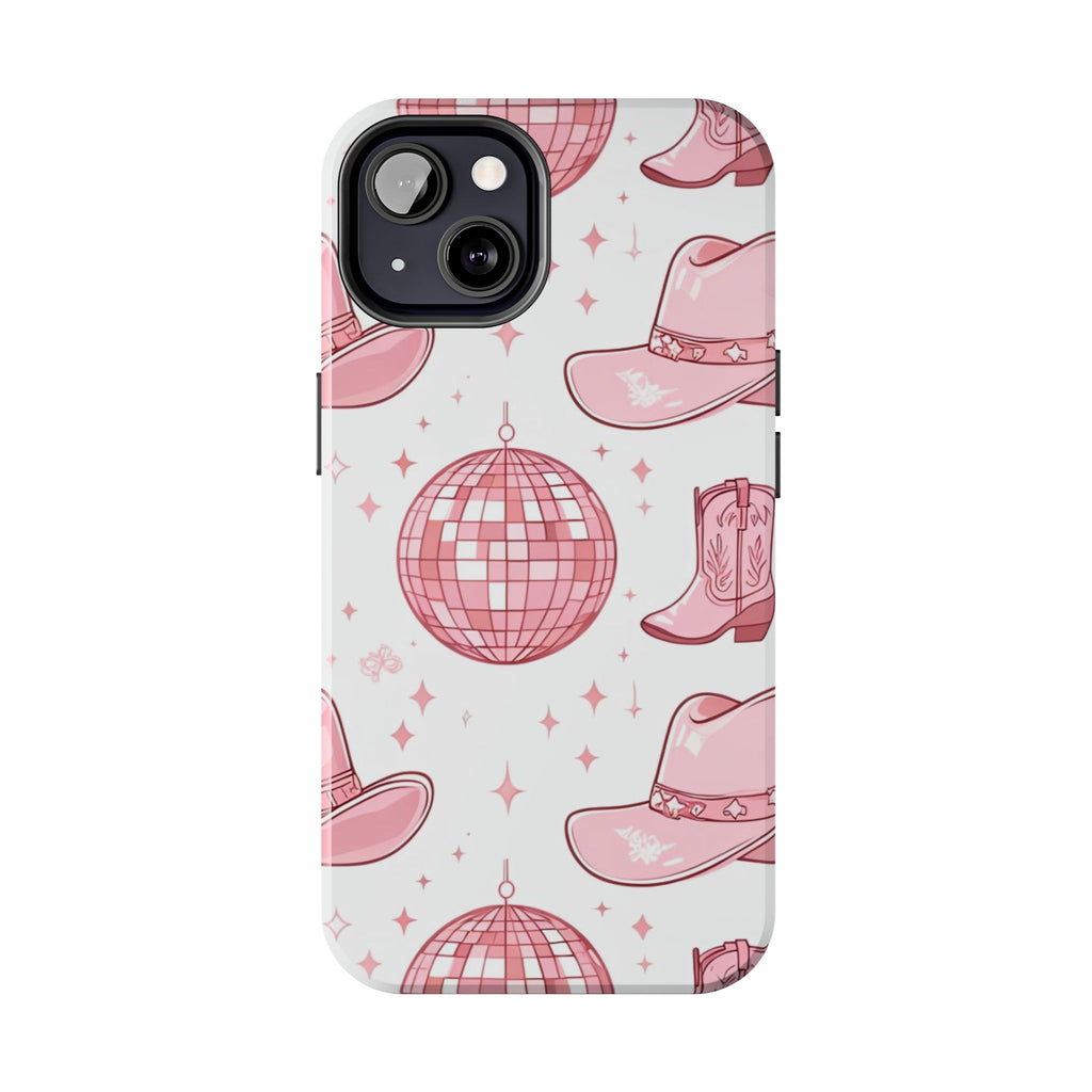 Pink Cowgirl Disco Phone Case