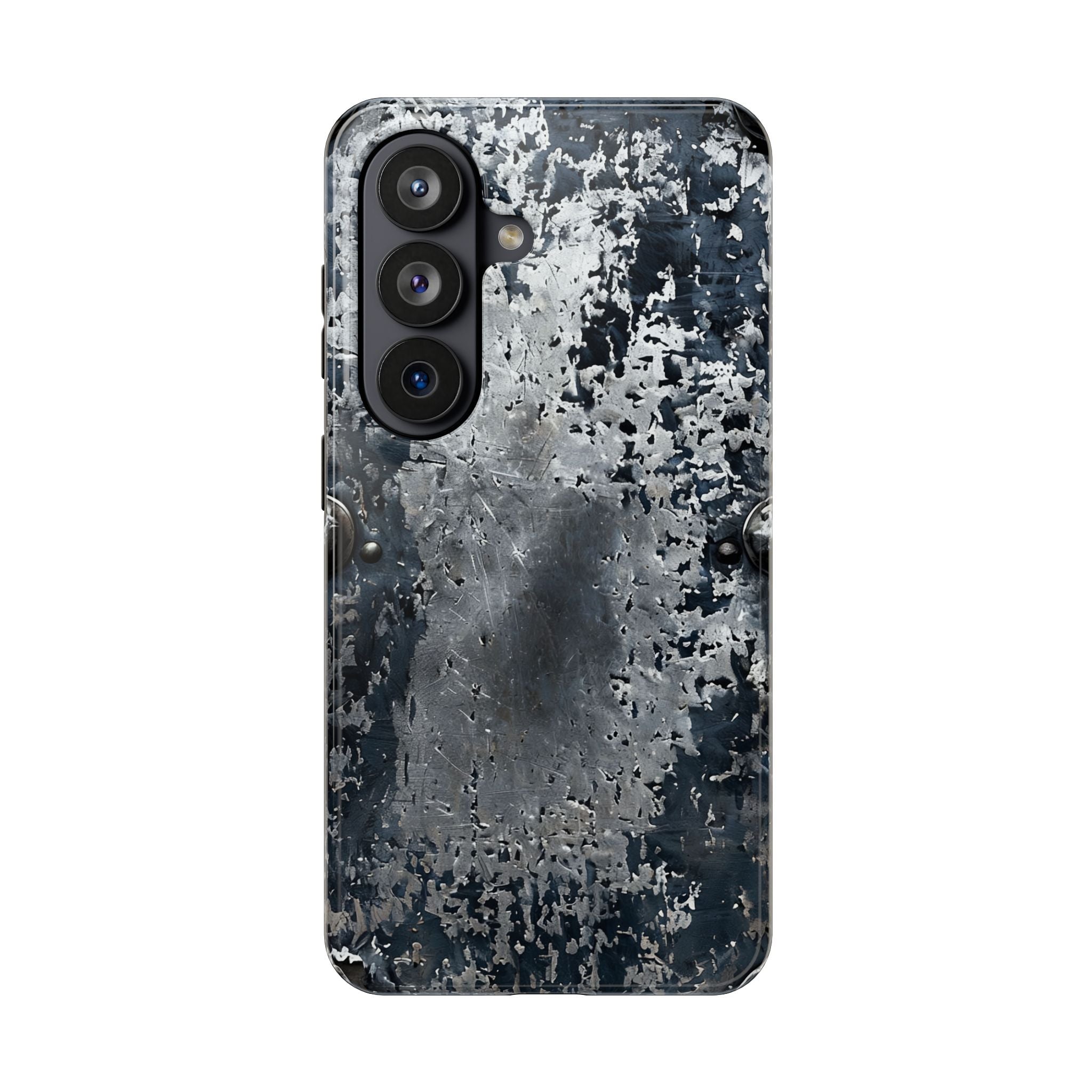 Rugged Distressed Metal Phone Case — Industrial Grunge iPhone Cover