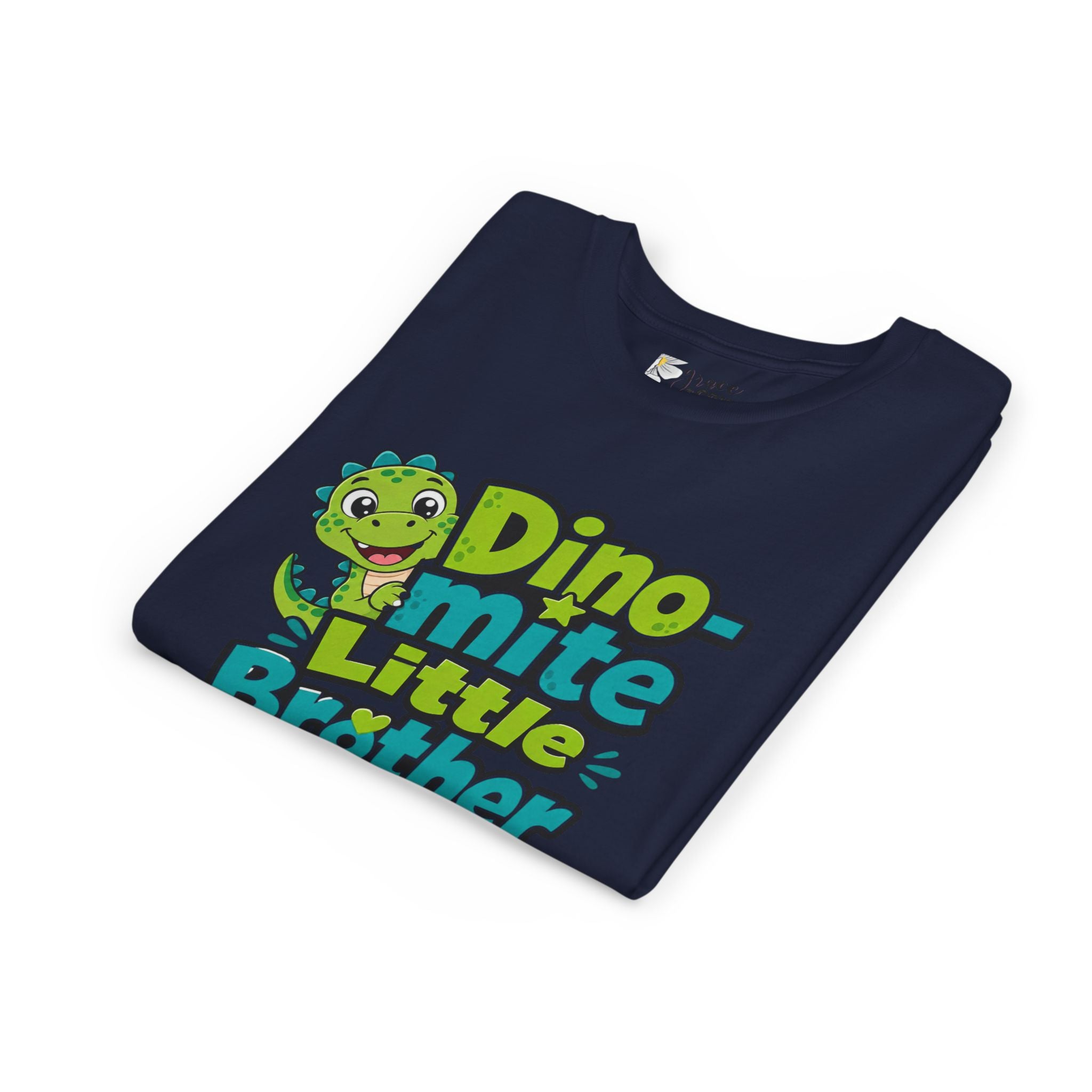 Youth T‑Shirt — 'Dino-mite Little Brother' Cute Dino Graphic Tee