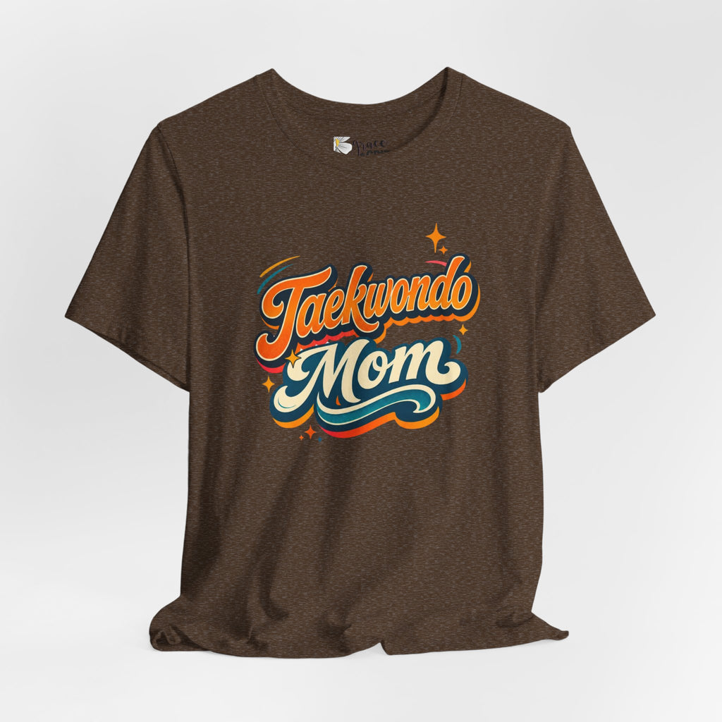 Taekwondo Mom T-Shirt | Retro Script Martial Arts Mom Tee