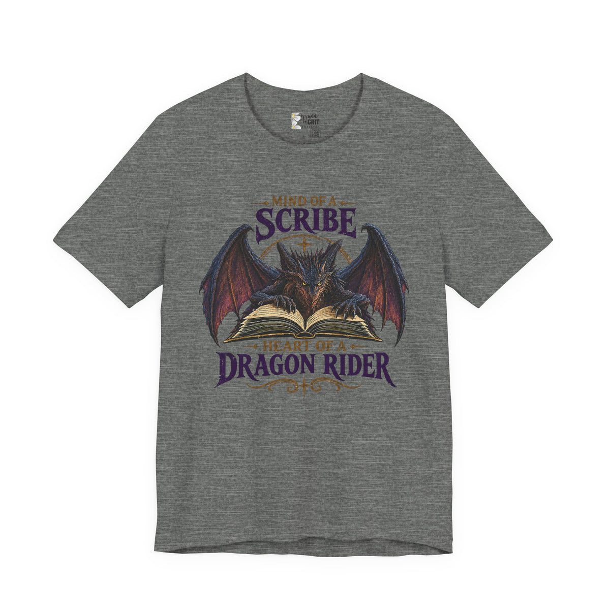Scribe Dragon Rider T-Shirt — "Mind of a Scribe, Heart of a Dragon Rider" Fantasy Tee