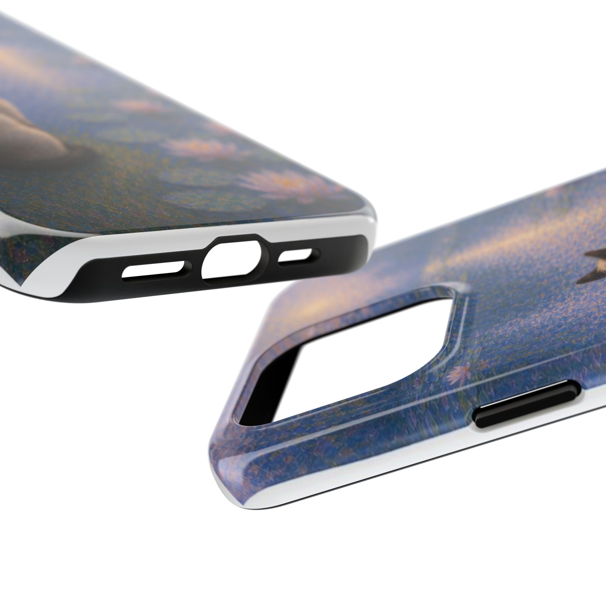 Siamese Cat by Moonlight Tough Phone Case – Waterlily Dream Protective Cover