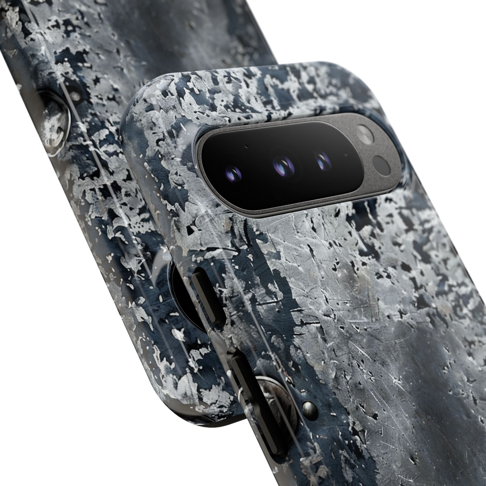 Rugged Rusted Metal Phone Case — Industrial Distressed Armor for iPhone