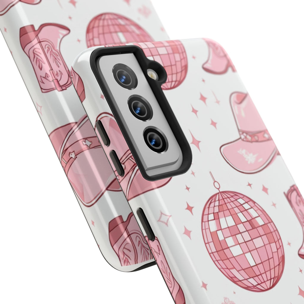 Pink Cowgirl Disco Phone Case