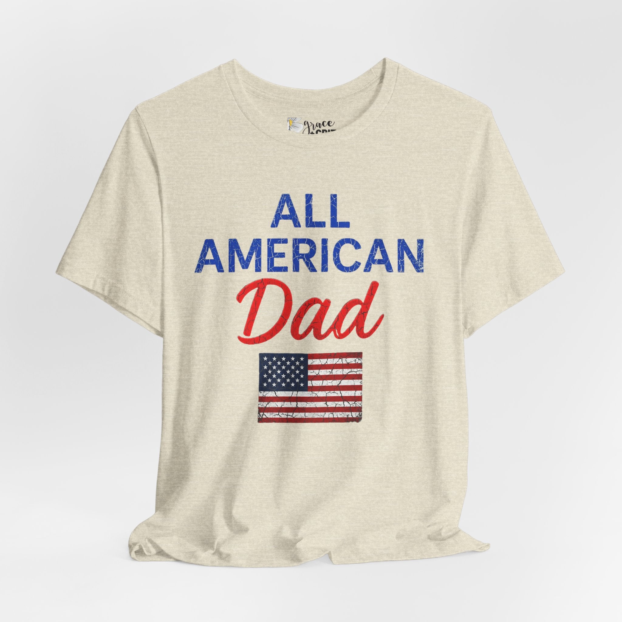 All American Dad T-Shirt – Patriotic Fourth of July Tee for Fathers
