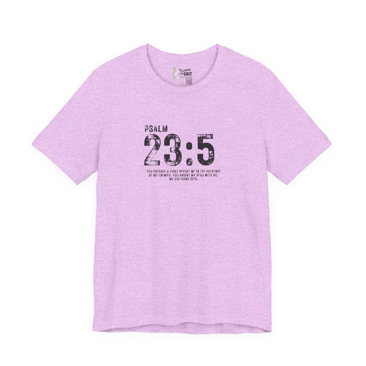 Psalm 23:5 T‑Shirt — Christian Inspirational Scripture Tee