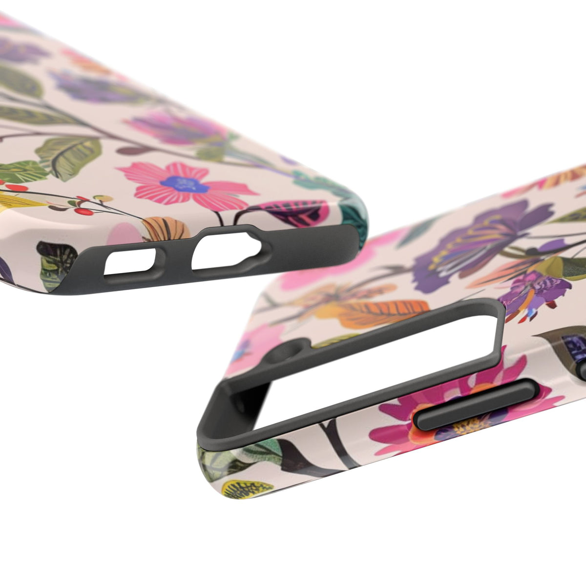Floral Tough Phone Case – Colorful Botanical Flower Design