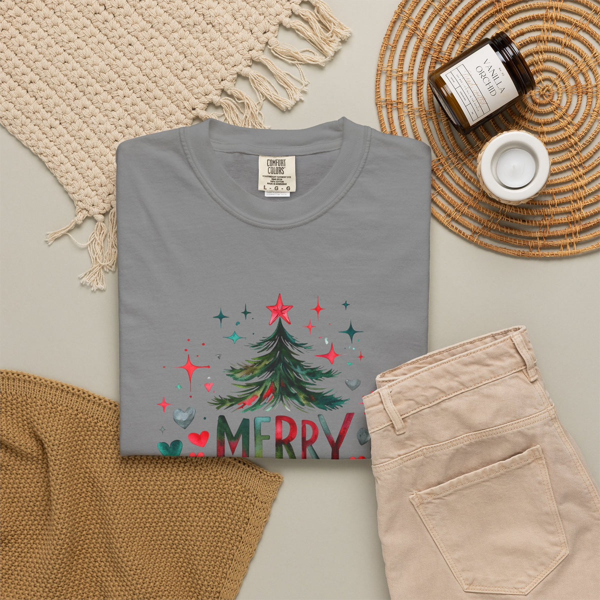 Merry Christmas Christmas Tree T-Shirt