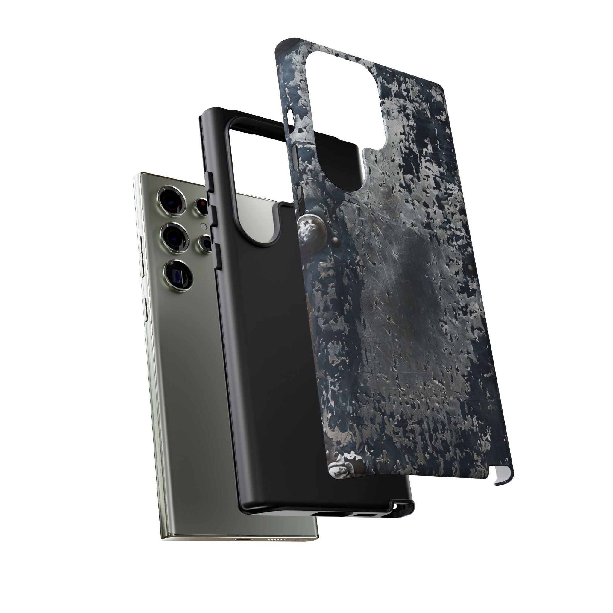 Rugged Rusted Metal Phone Case — Industrial Distressed Armor for iPhone