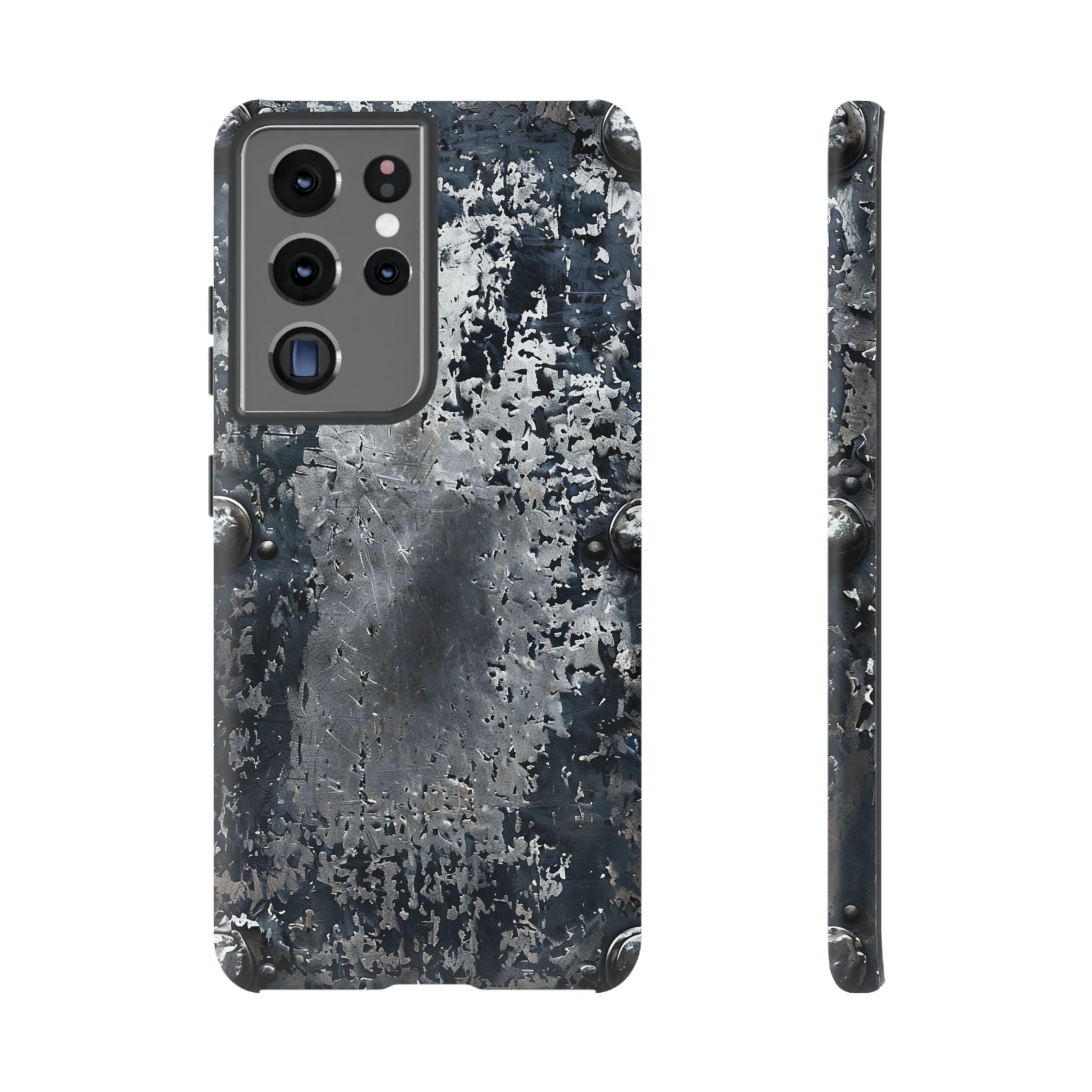 Rugged Rusted Metal Phone Case — Industrial Distressed Armor for iPhone