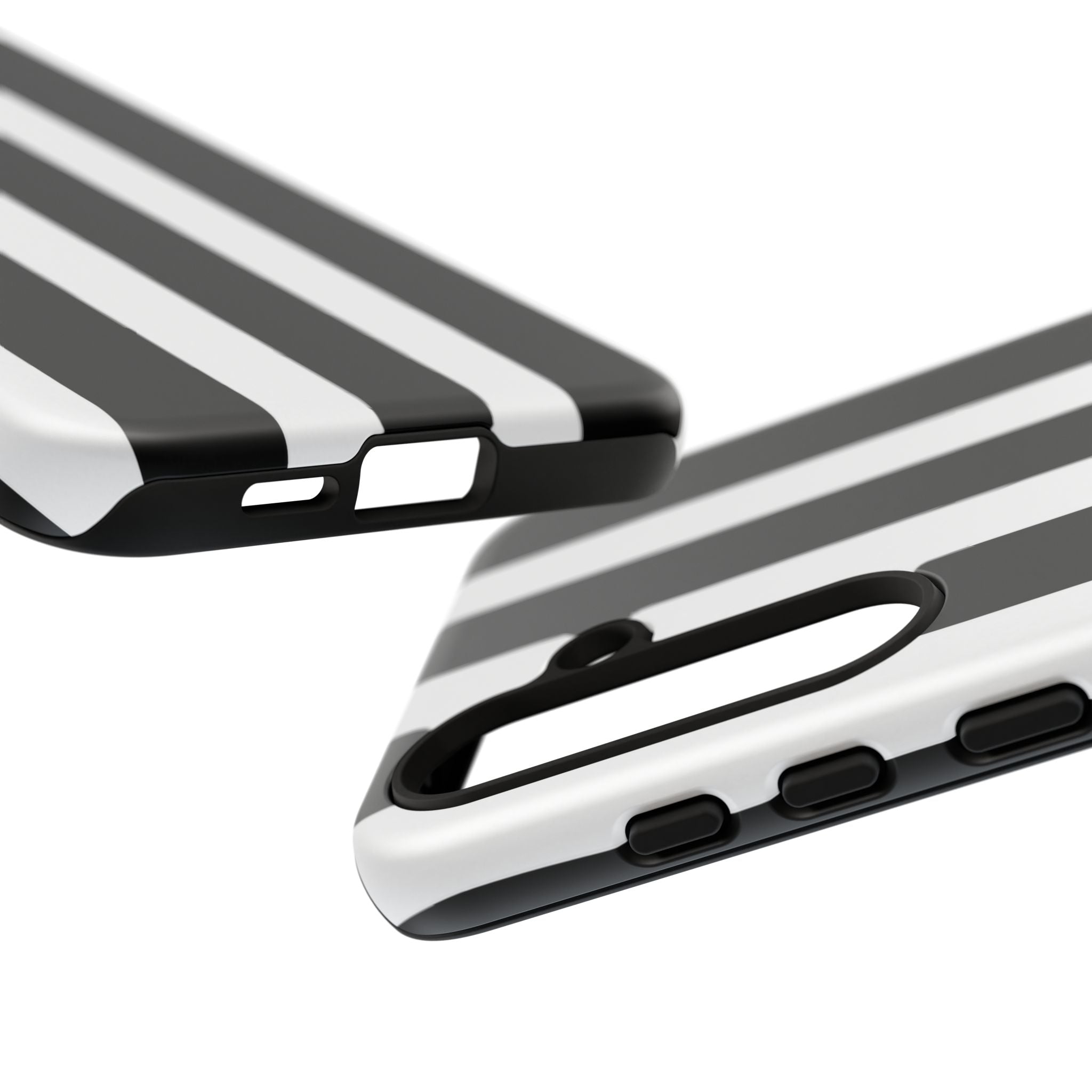 Black & White Vertical Stripe Phone Case — Tough Protective iPhone Cover