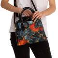 Abstract Pebble Pattern Shoulder Handbag