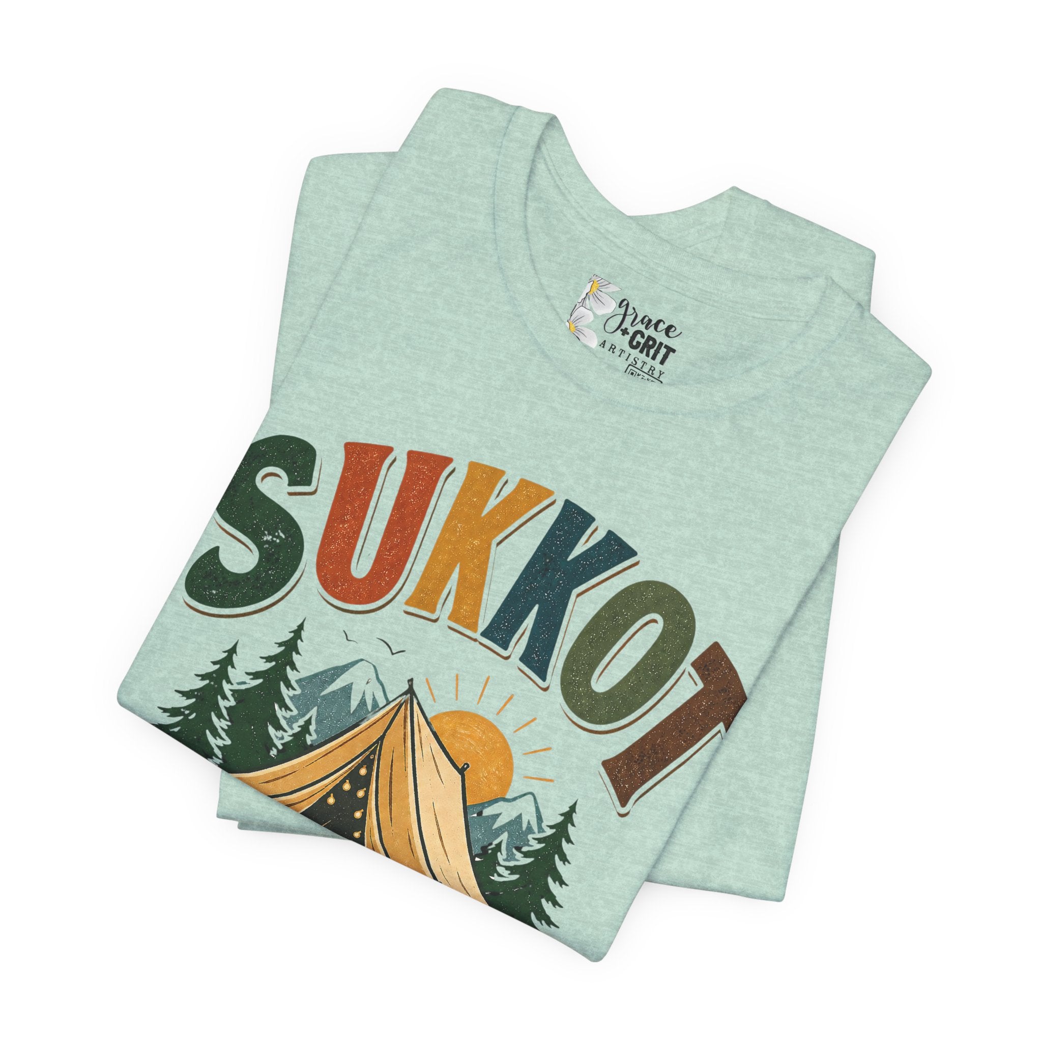 Sukkot Camping T-Shirt — "Sukkot: The World's Largest Family Camping Trip"