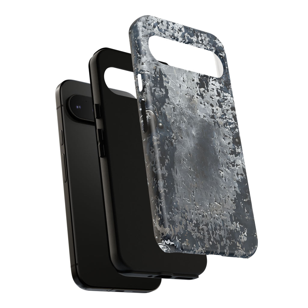 Rugged Rusted Metal Phone Case — Industrial Distressed Armor for iPhone