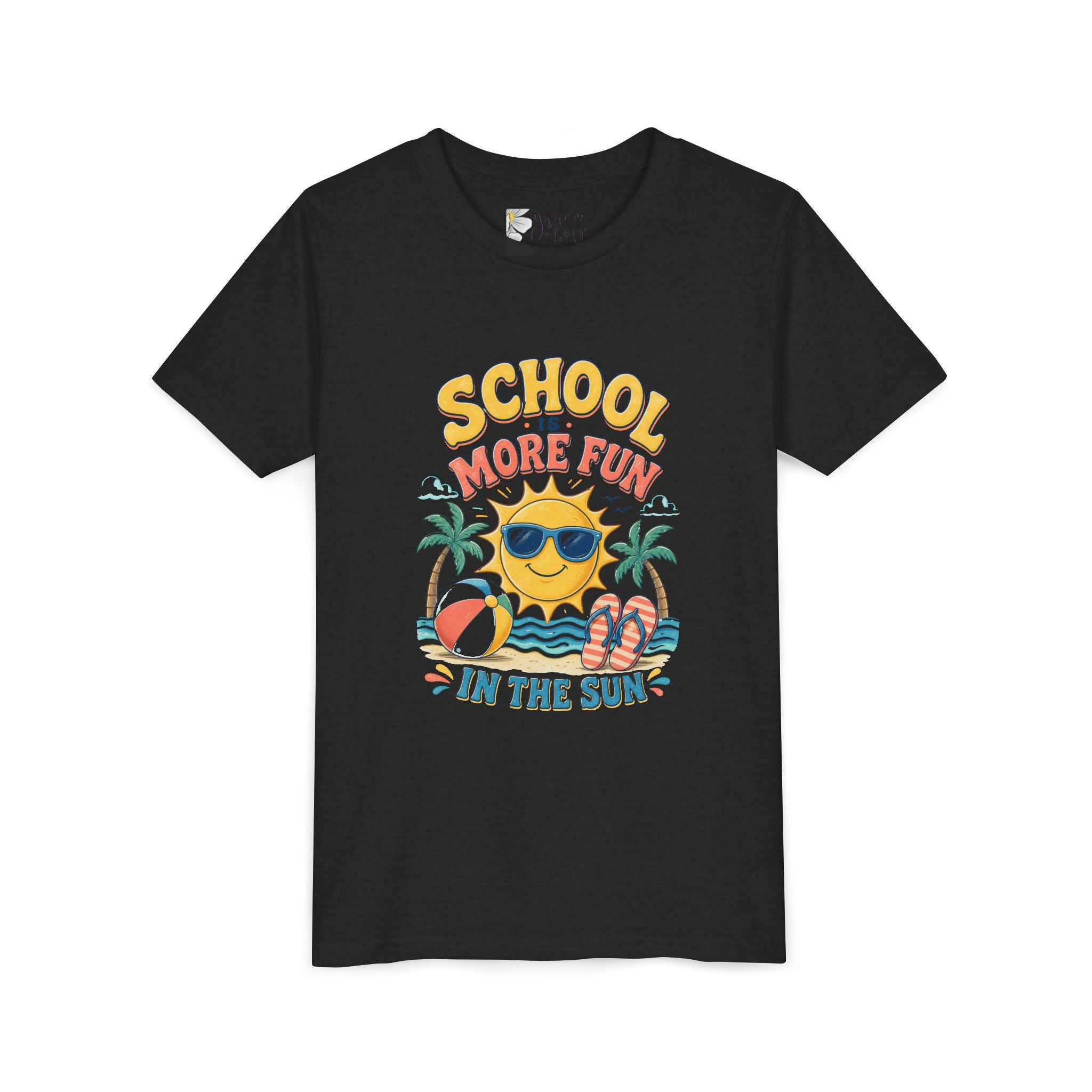Youth Tee — "School Is More Fun in the Sun" Summer Vacation Shirt