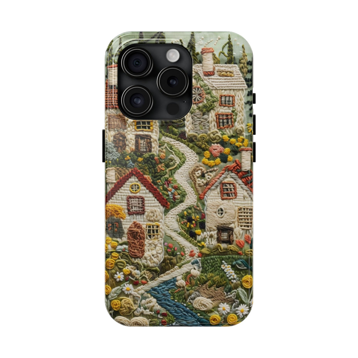 Cozy Cottagecore Village Tough Phone Case