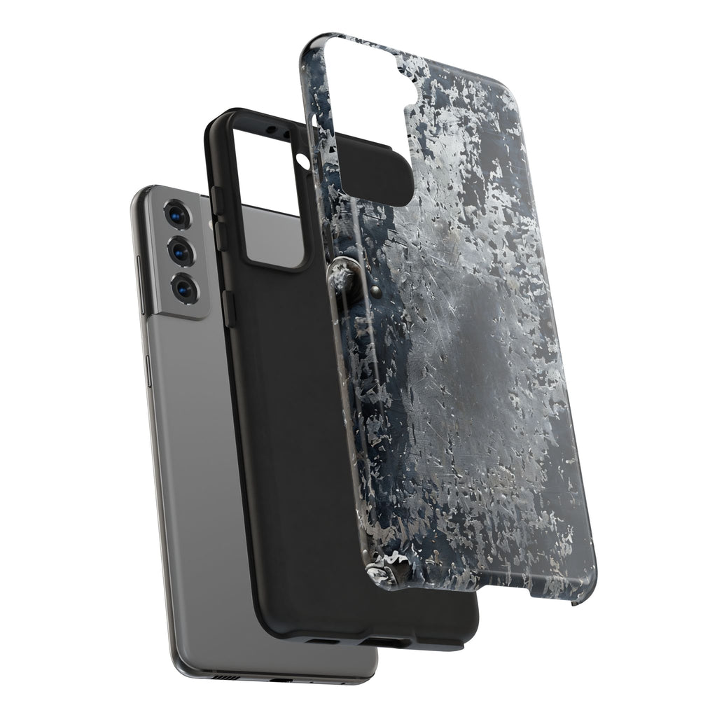 Rugged Distressed Metal Phone Case — Industrial Grunge iPhone Cover