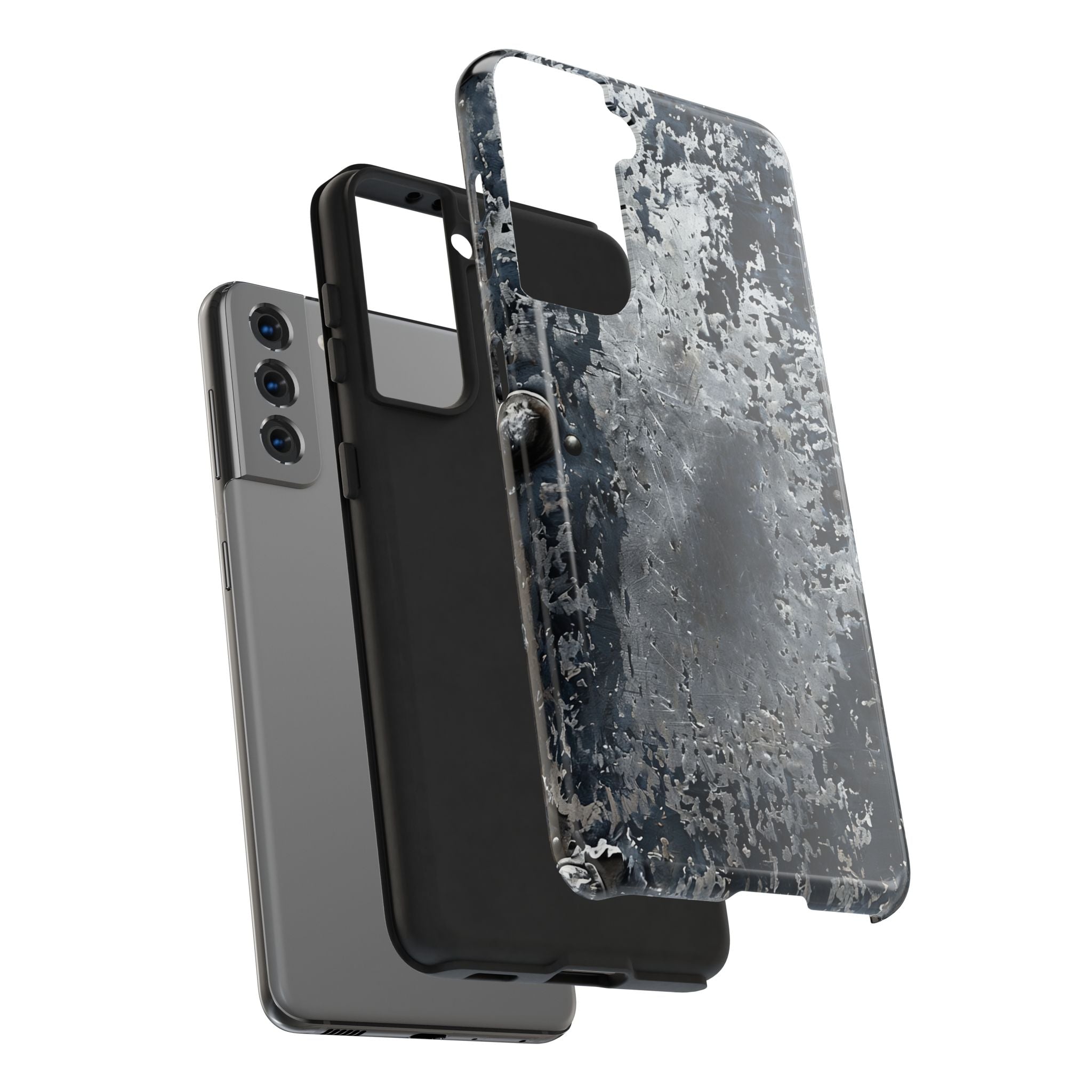 Rugged Distressed Metal Phone Case — Industrial Grunge iPhone Cover