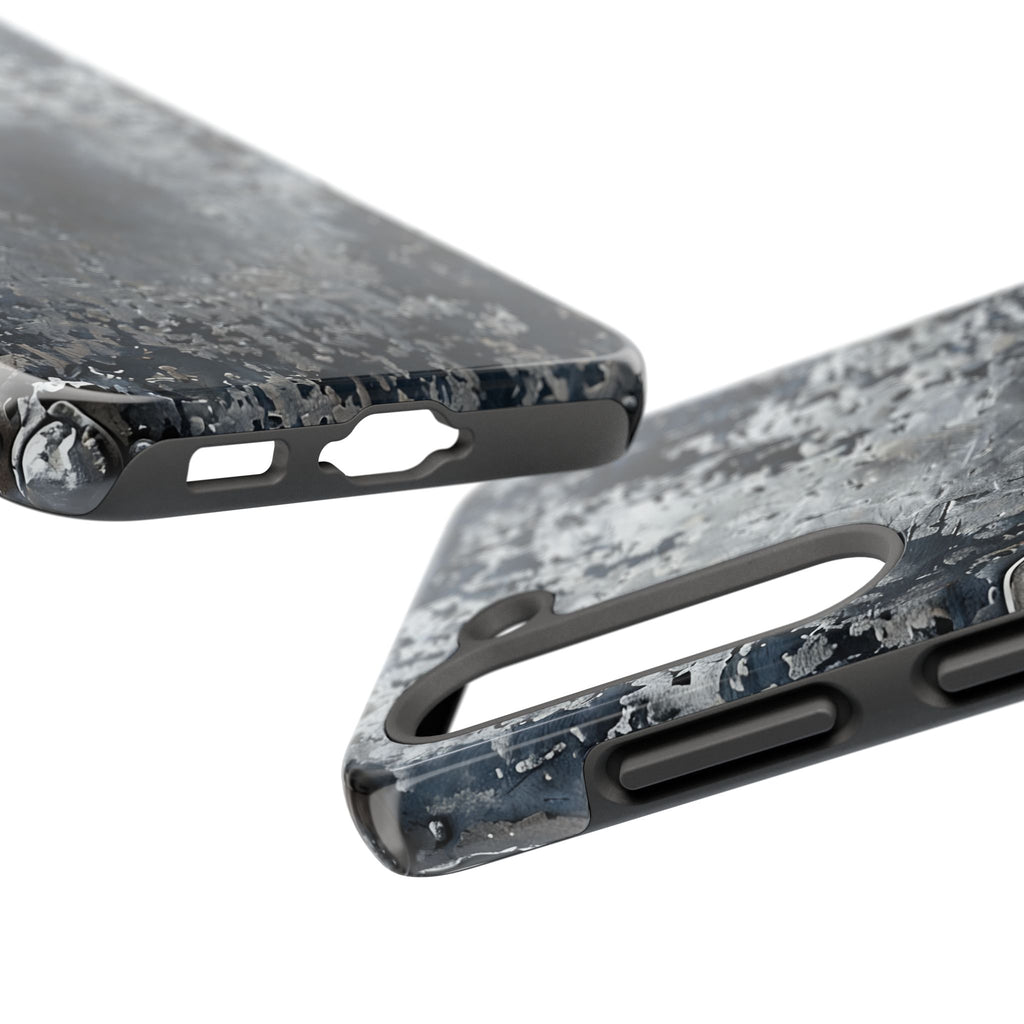 Rugged Distressed Metal Phone Case — Industrial Grunge iPhone Cover