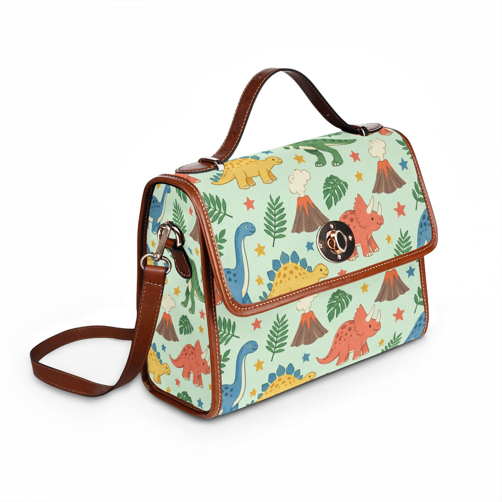 Dinosaur Adventure Canvas Crossbody Bag