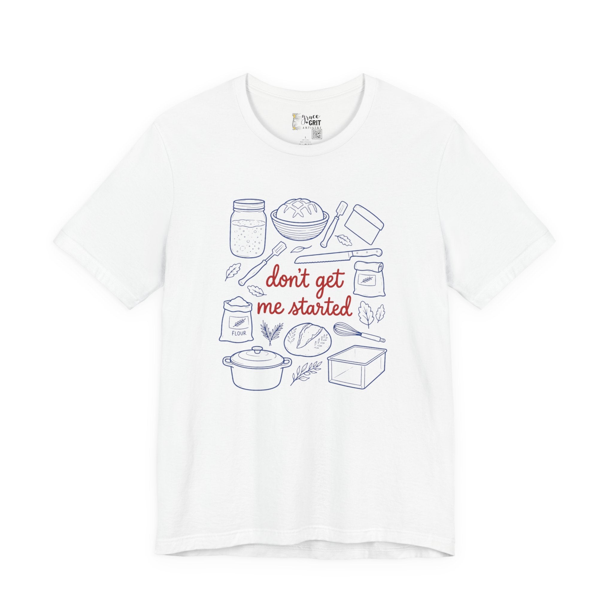 Cooking Tee — "Don't Get Me Started" Kitchen Illustration T-Shirt