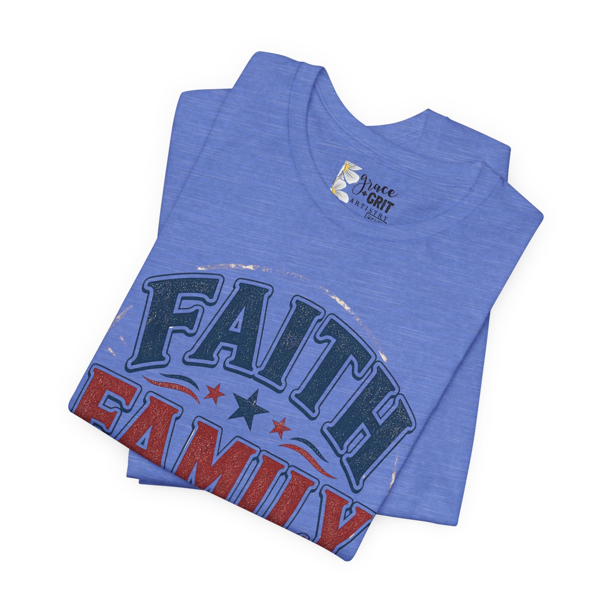 Faith Family Freedom Tee – Patriotic Vintage Graphic T-Shirt