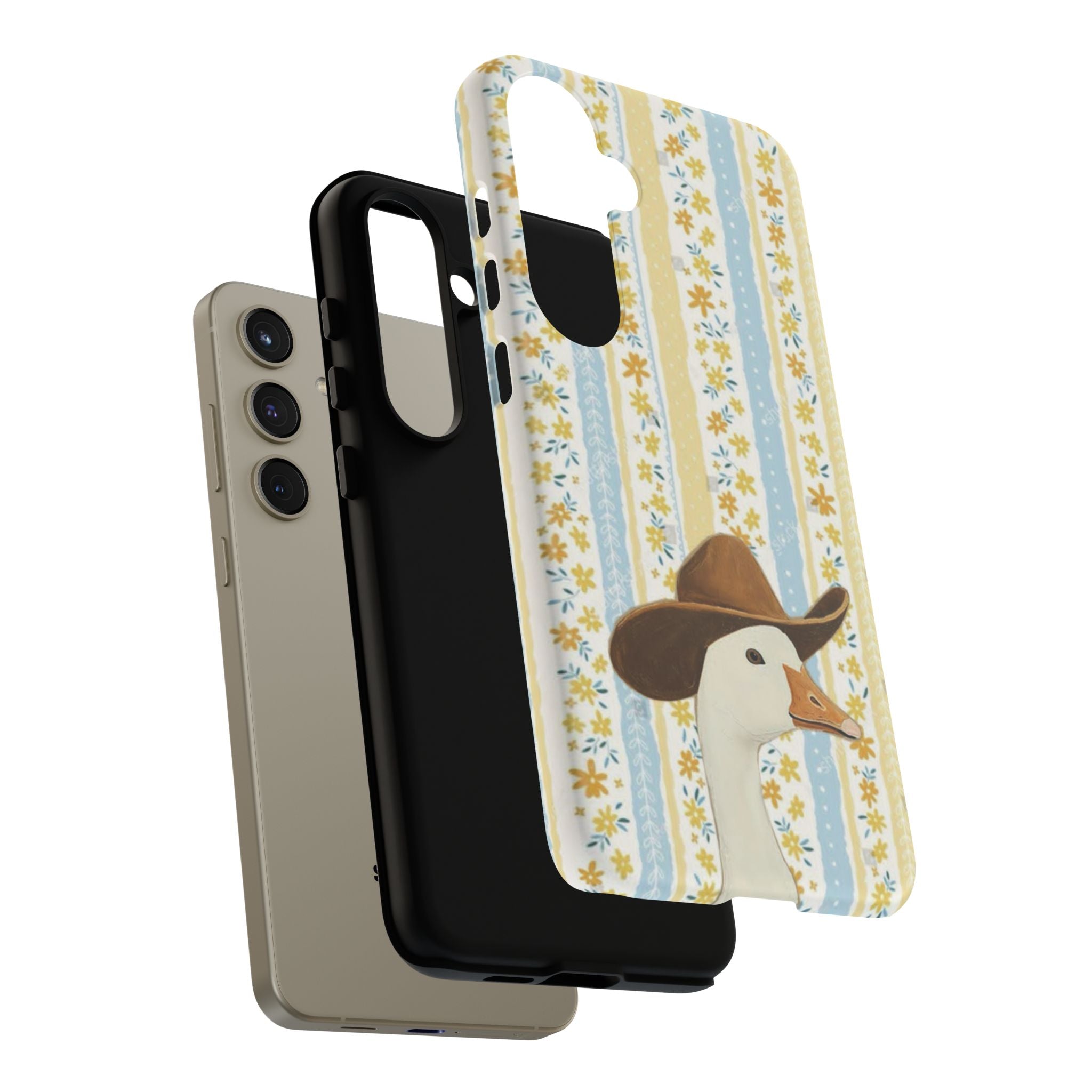 Goose Cowboy Phone Case – Cute Country Floral iPhone Cover
