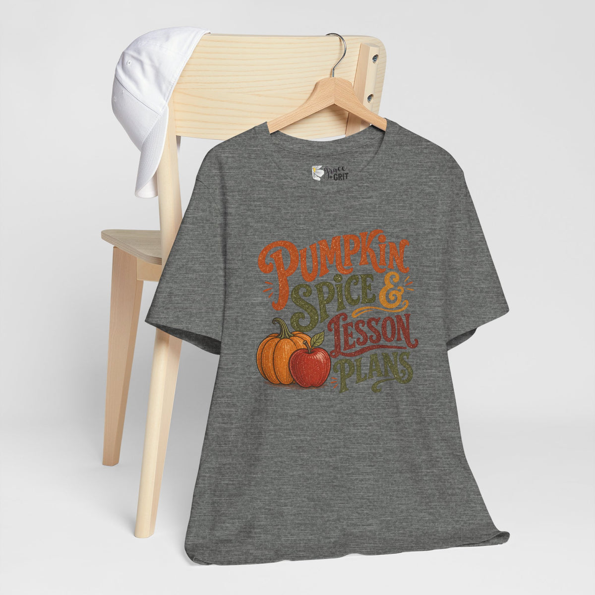Pumpkin Spice & Lesson Plans Tee — Teacher Fall Pumpkin Shirt
