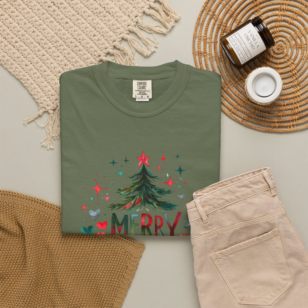 Merry Christmas Christmas Tree T-Shirt