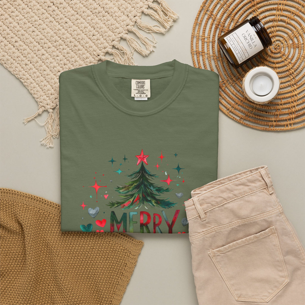 Merry Christmas Christmas Tree T-Shirt